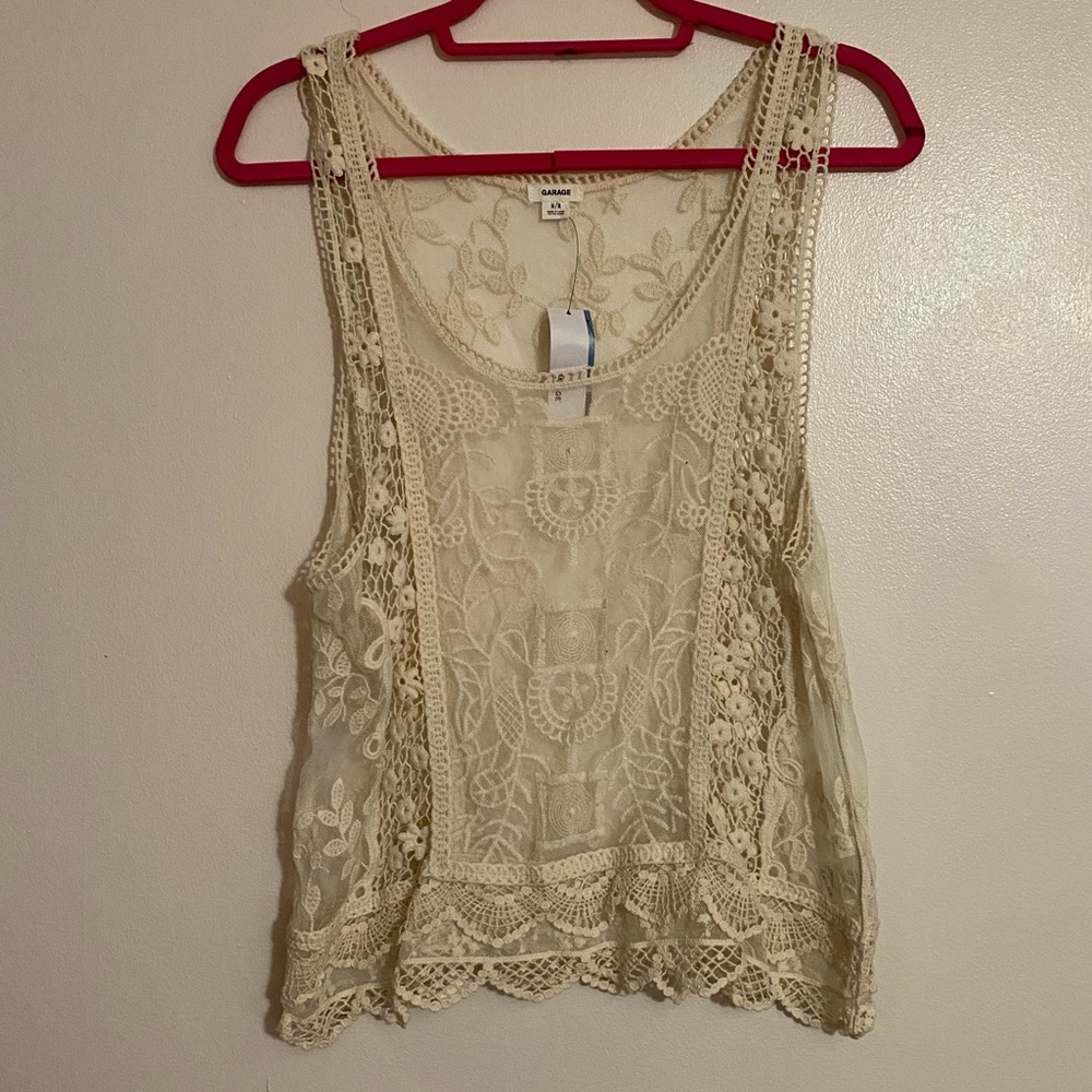Sheer tank top